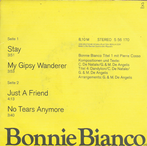 Bonnie Bianco - Stay