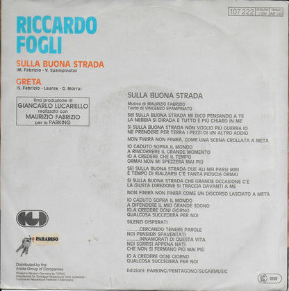 Riccardo Fogli - Sulla buona strada