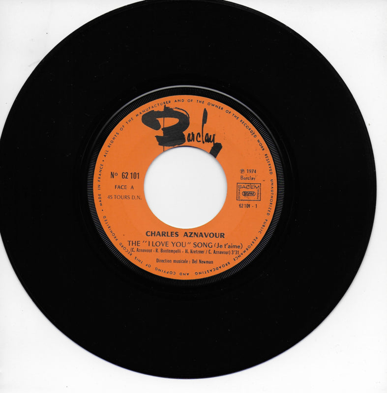 Charles Aznavour - The "I love you" song (Je t'aime)