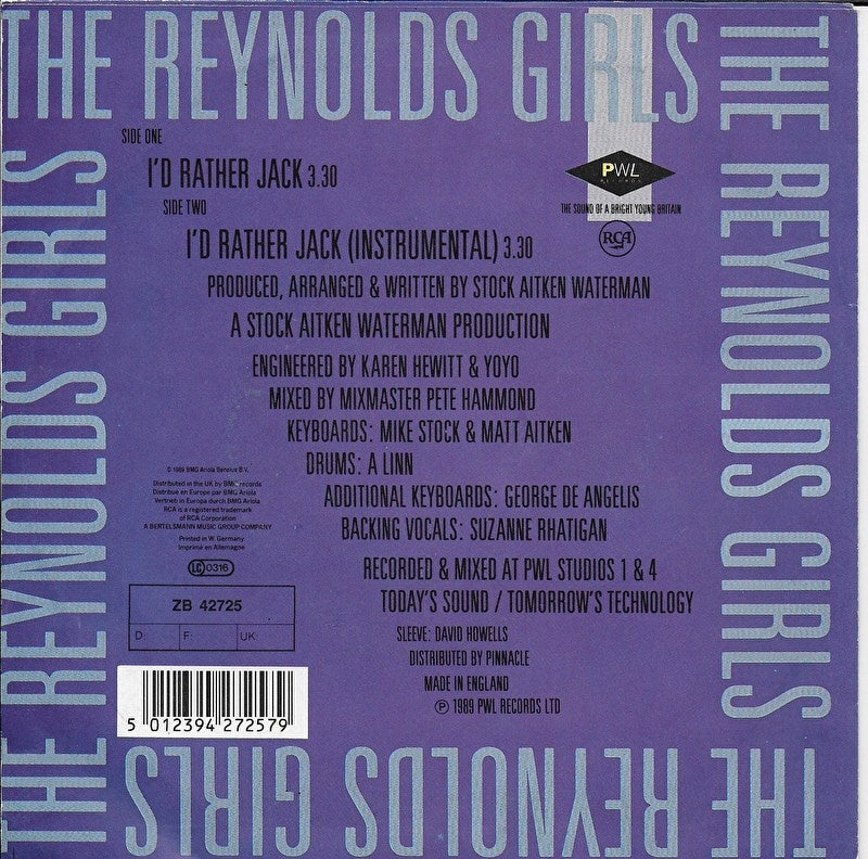 Reynolds Girls - I'd rather jack