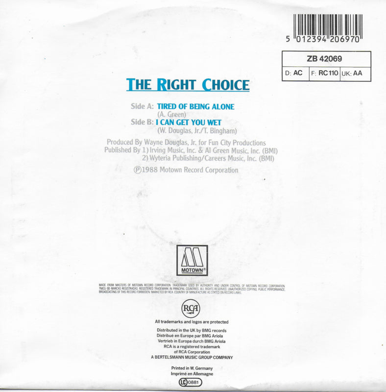 Right Choice - Tired of being alone