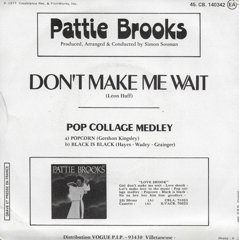 Pattie Brooks - Don't make me wait