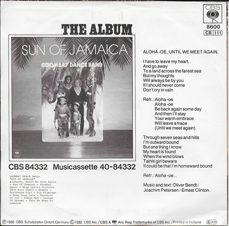 Goombay Dance Band - Aloha-oe (until we meet again)