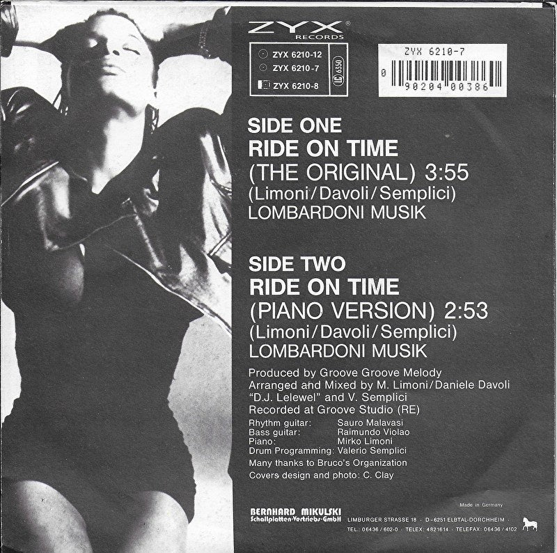 Black Box - Ride on time (Duitse uitgave)