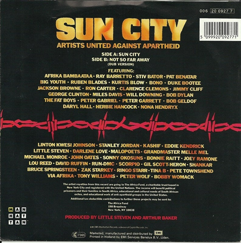 Artists United Against Apartheid - Sun city