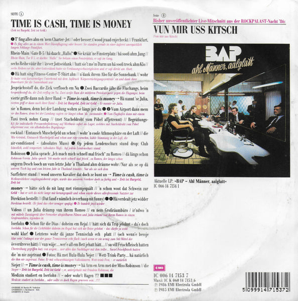 BAP - Time is cash, time is money