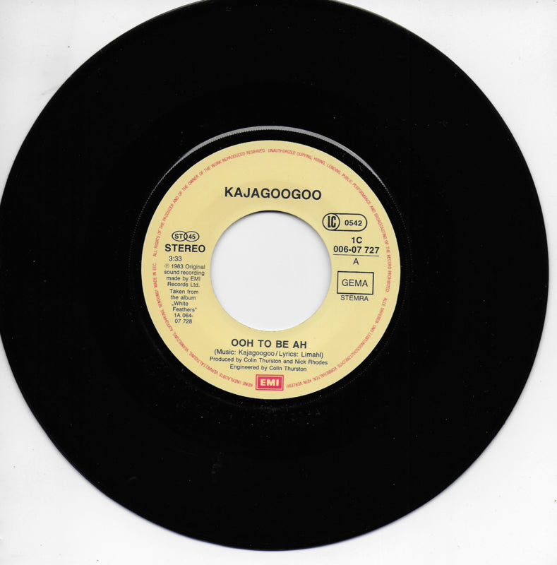 Kajagoogoo - Ooh to be ah (Duitse uitgave)