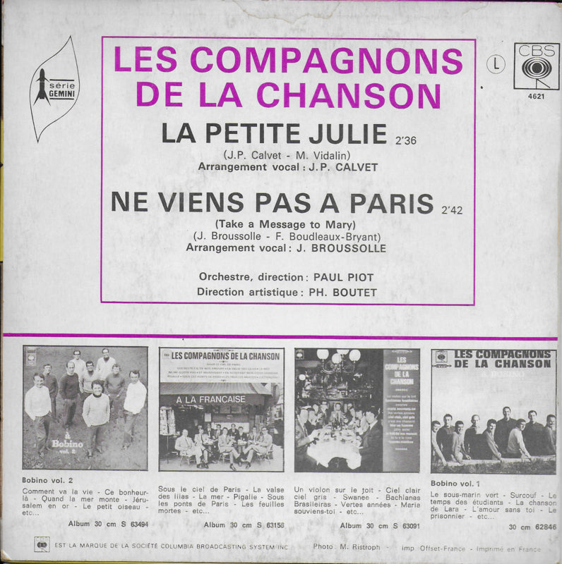 Les Compagnons de la chansons - La petite Julie