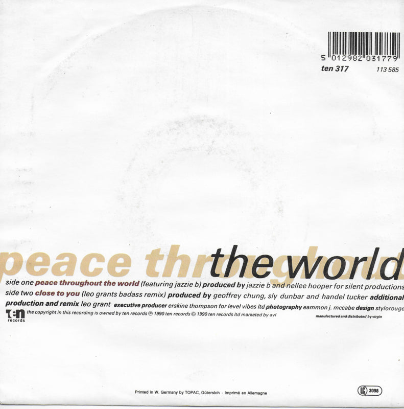 Maxi Priest feat. Jazzie B - Peace throughout the world