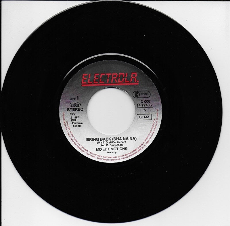 Mixed Emotions - Bring back (sha na na)