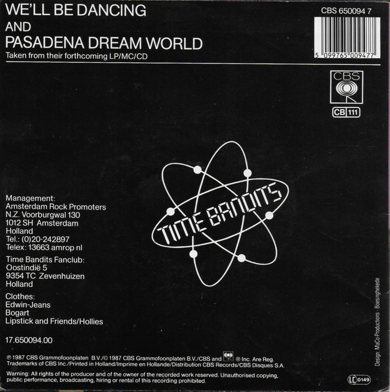 Time Bandits - We'll be dancing