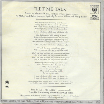 Earth, Wind & Fire - Let me talk