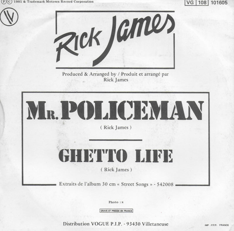 Rick James - Mr. Policeman