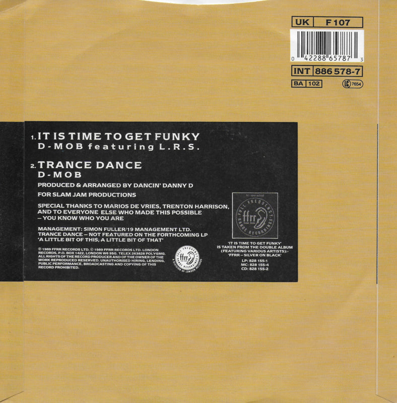 D-Mob feat. LRS & DC Sarome - It is time to get funky (Engelse uitgave)