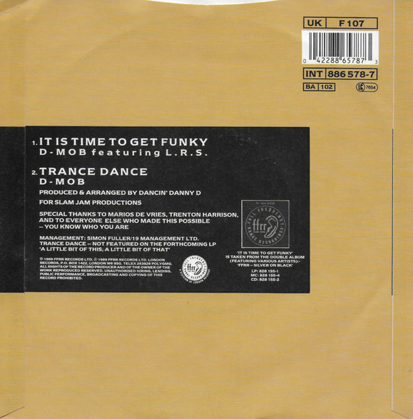 D-Mob feat. LRS & DC Sarome - It is time to get funky (Engelse uitgave)
