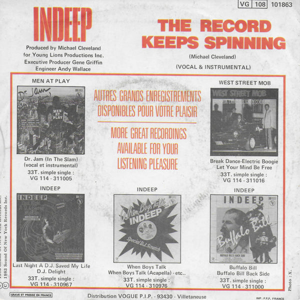 Indeep - The record keeps spinning