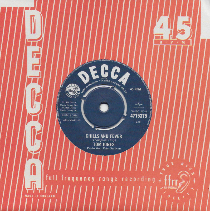 Tom Jones - Chills and fever (Engelse uitgave, limited edition)