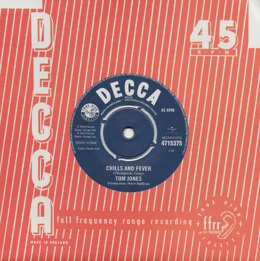 Tom Jones - Chills and fever (Engelse uitgave, limited edition)