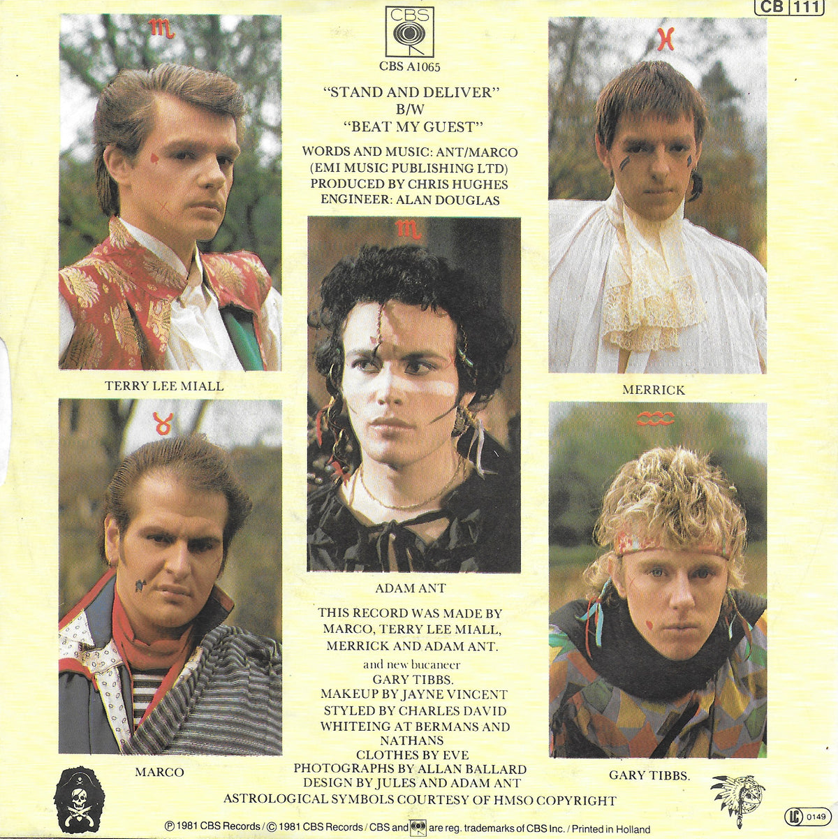 Adam and the Ants - Stand & deliver (Duitse uitgave)