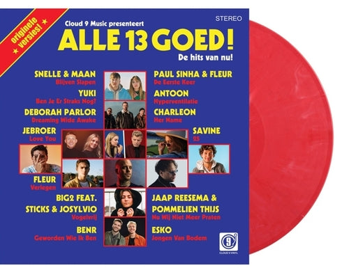 Various - Alle 13 Goed! (De Hits Van Nu!) (Limited edition, red vinyl) LP)