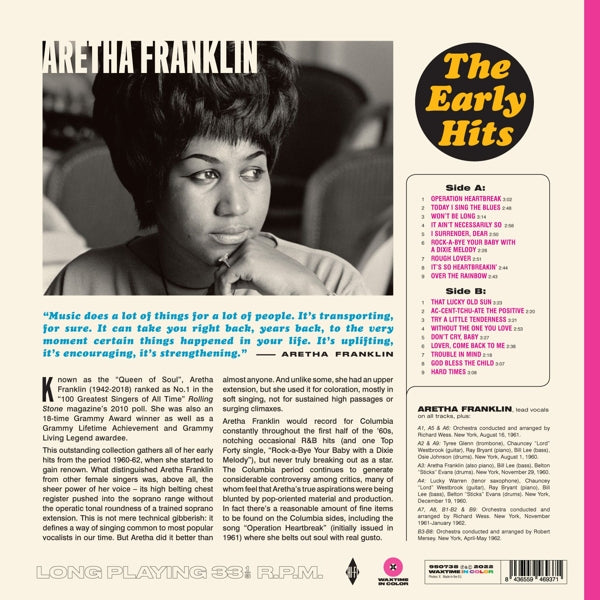 Aretha Franklin - The early Hits (Limited edition, pink vinyl) (LP)