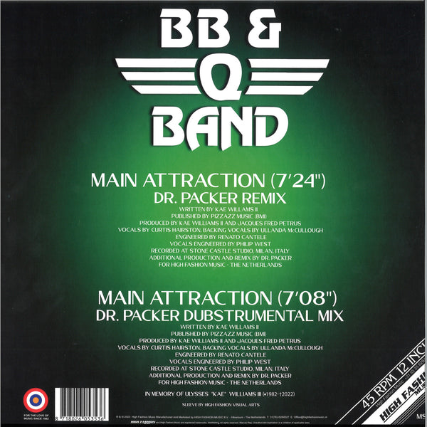 BB & Q Band - Main attraction (Dr. Packer remix) (12" Maxi Single)