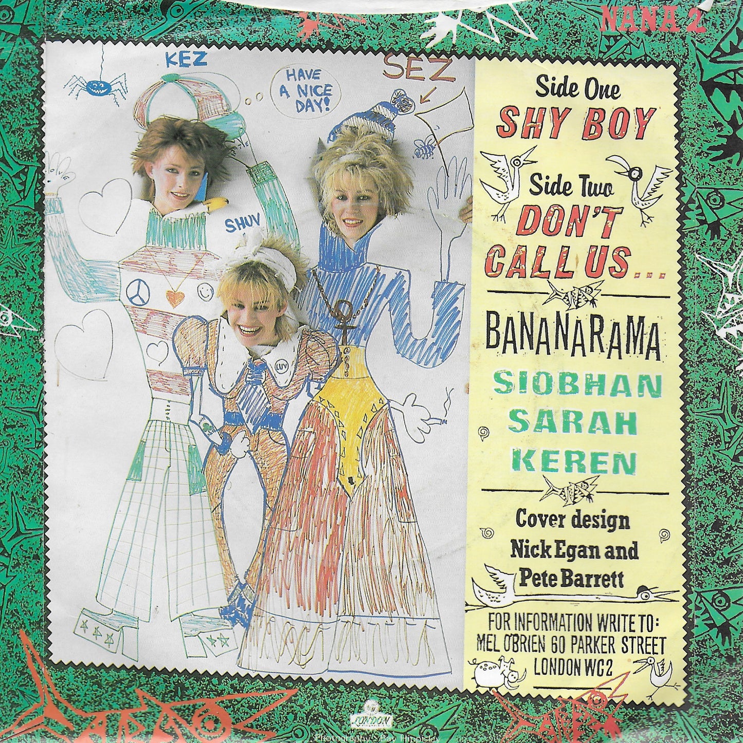 Bananarama - Shy boy (Engelse uitgave)