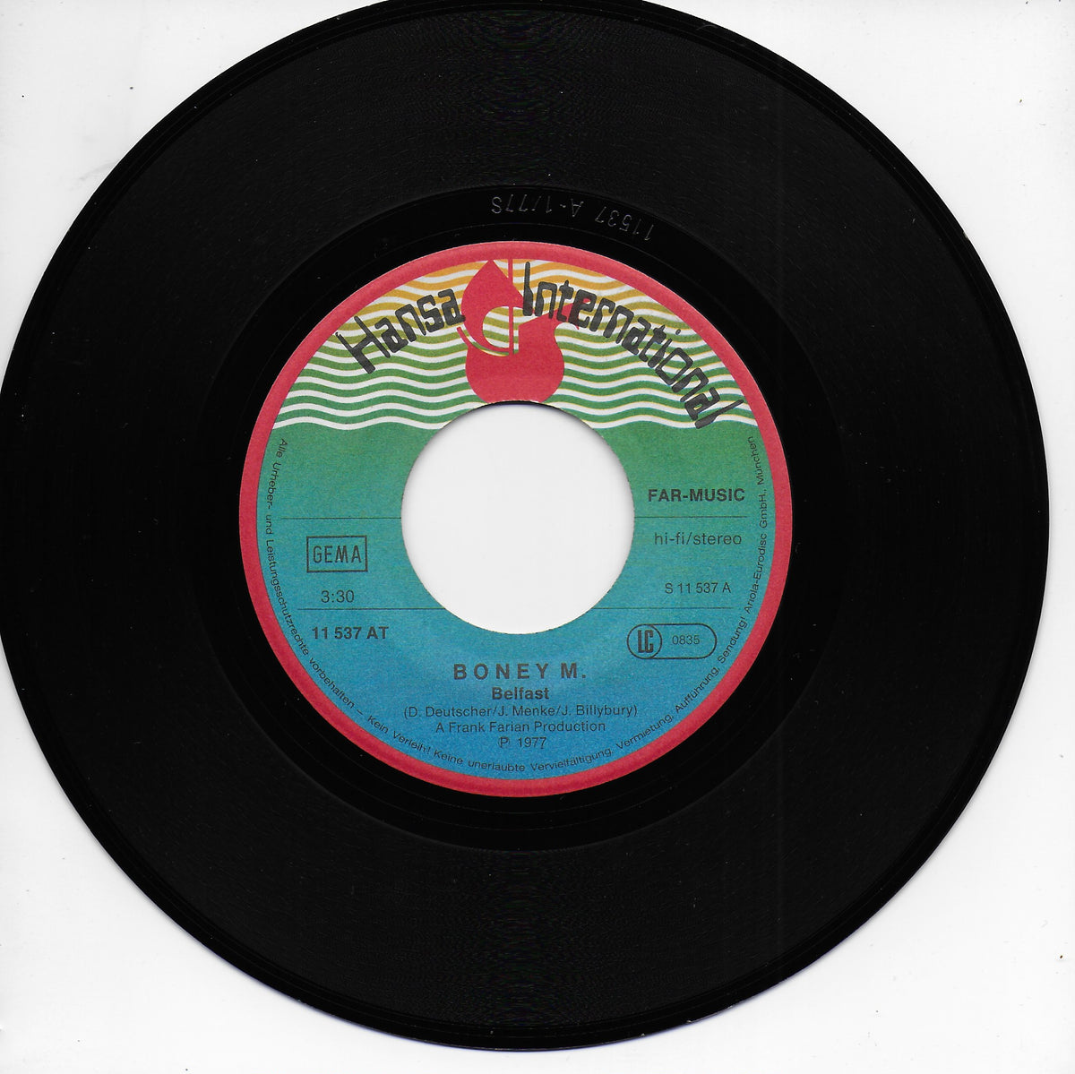 Boney M - Belfast (Duitse uitgave)