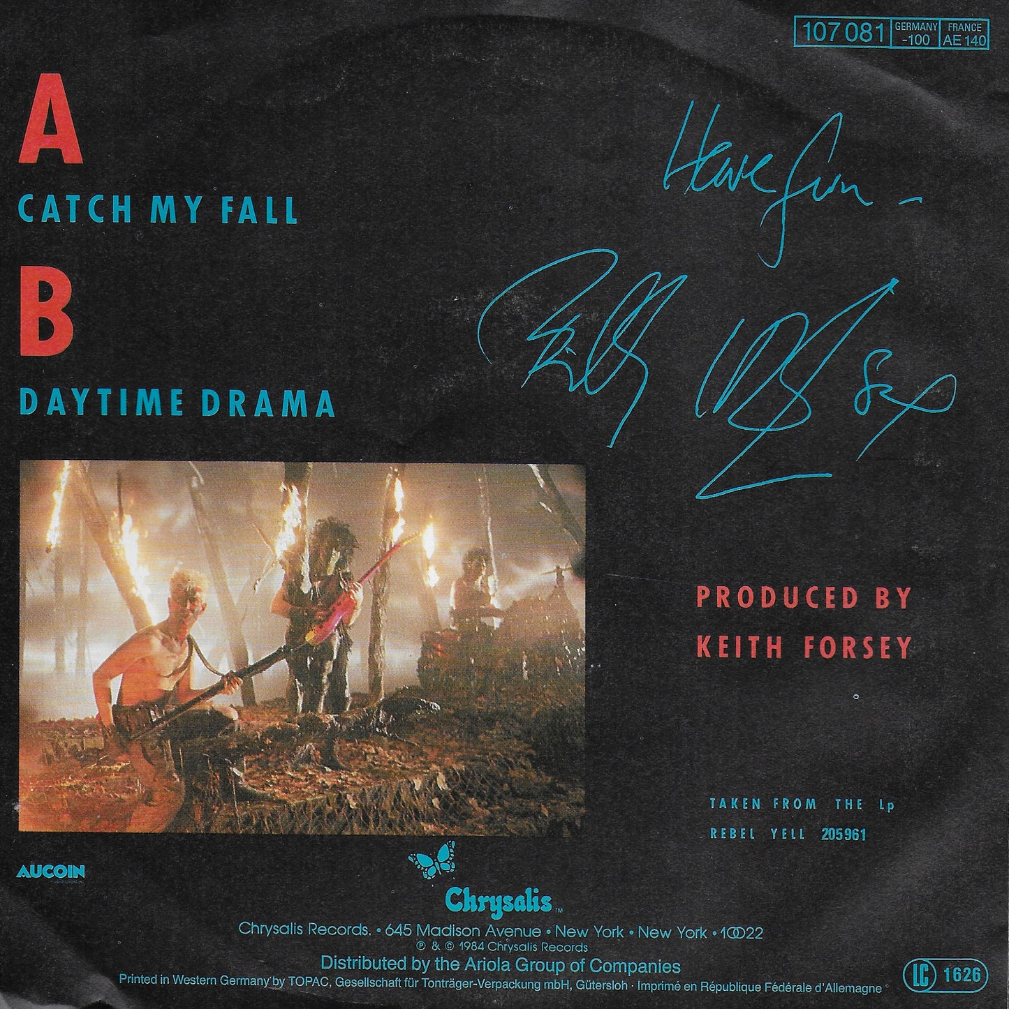 Billy Idol - Catch my fall