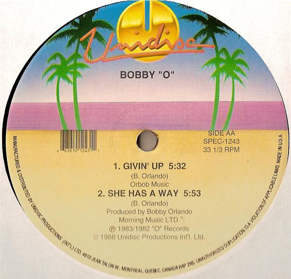 Bobby "O" - I cry for you / She has a way (12" Maxi Single)