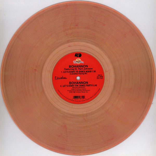 Bohannon - Let's start to dance again (Dimitri From Paris Remix) (Red translucent vinyl) (12" Maxi Single)