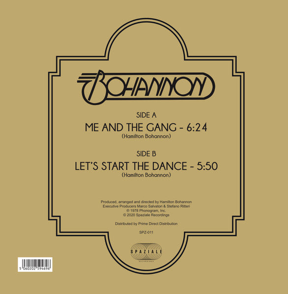 Bohannon - Me and the gang / Let's start the dance (12" Maxi Single)