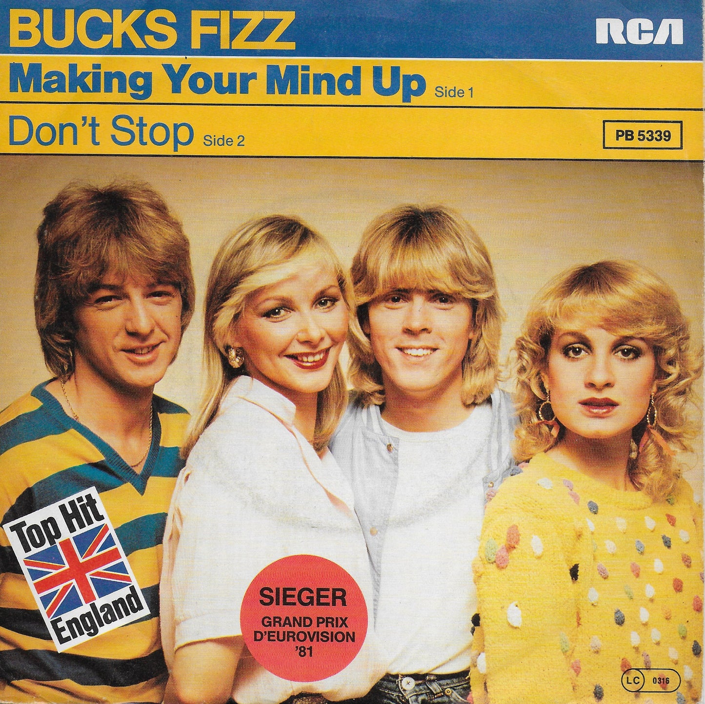 Bucks Fizz - Making your mind up (Duitse uitgave)