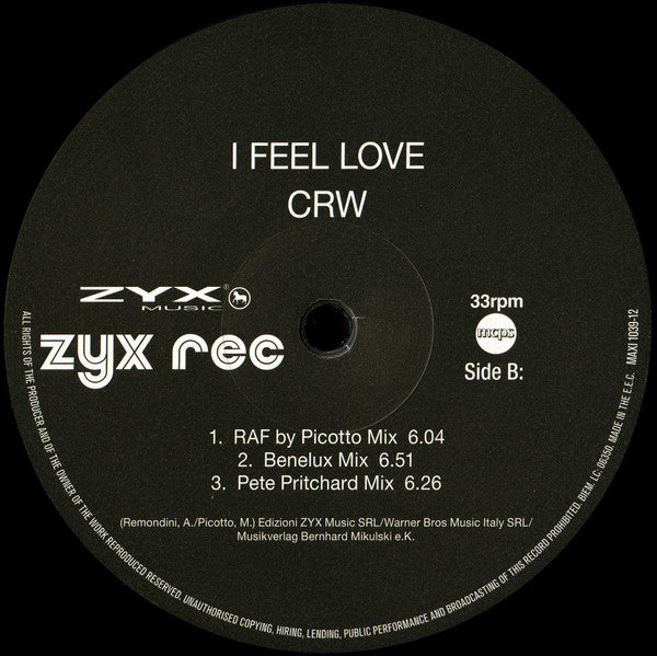 CRW - I feel love (12" Maxi Single)