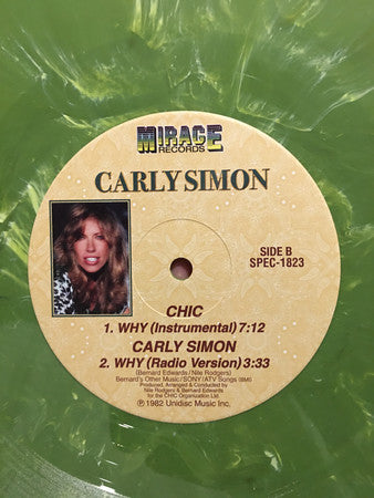 Carly Simon - Why (Limited edition, olive green with spec of white vinyl) (12" Maxi Single)