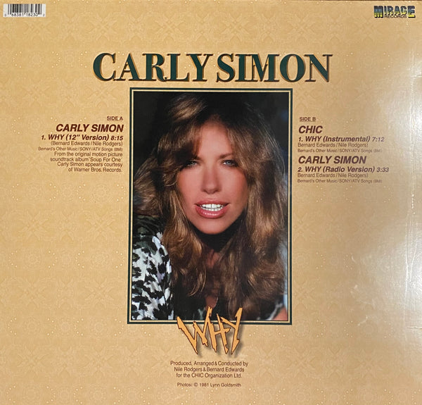 Carly Simon - Why (Limited edition, olive green with spec of white vinyl) (12" Maxi Single)