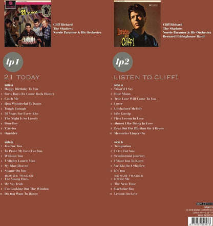 Cliff Richard - 21 Today/Listen To Cliff! (2LP)