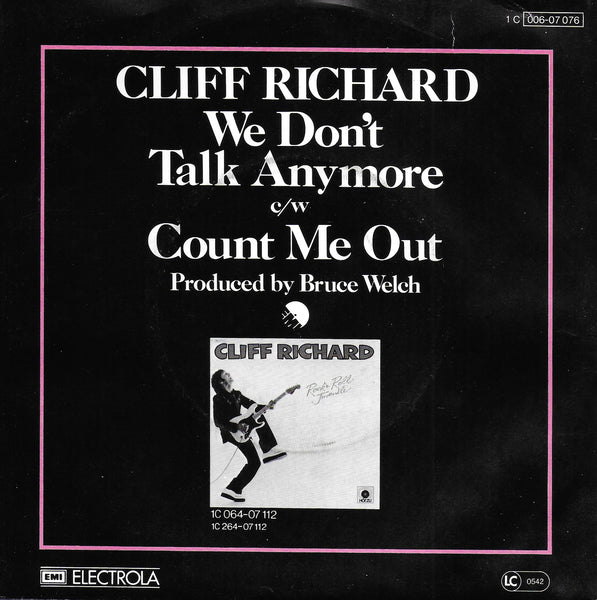 Cliff Richard - We don't talk anymore (Duitse uitgave)