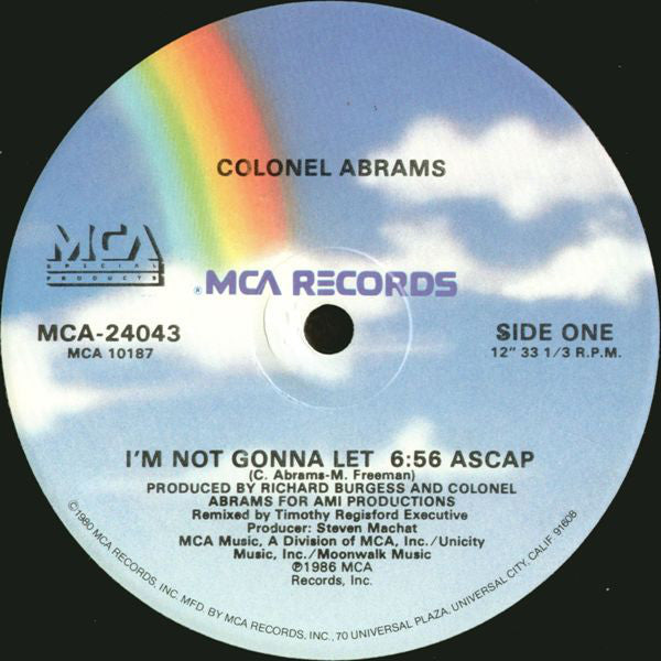 Colonel Abrams - I'm not gonna let / One Way - You can do it (12" Maxi Single)