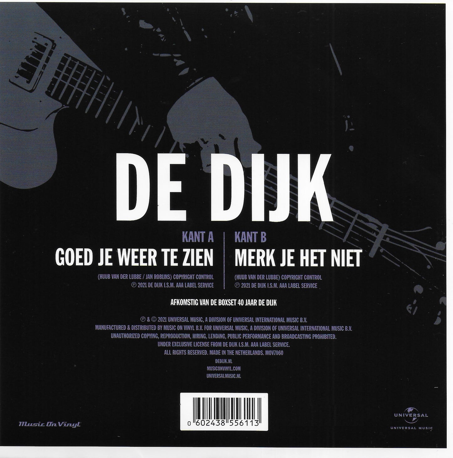 De Dijk - Goed je weer te zien (Limited edition, clear vinyl)
