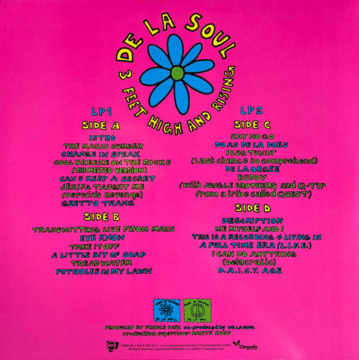 De La Soul - 3 Feet High And Rising (Limited edition, opaque magenta vinyl) (2LP)