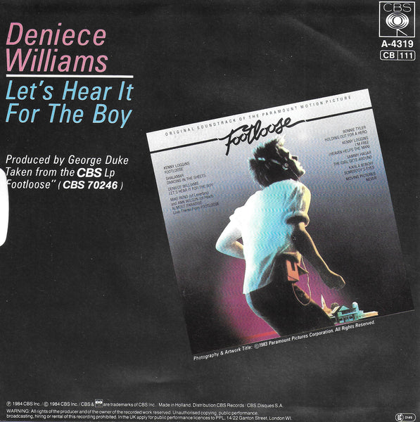 Deniece Williams - Let's hear it for the boy (Duitse uitgave)