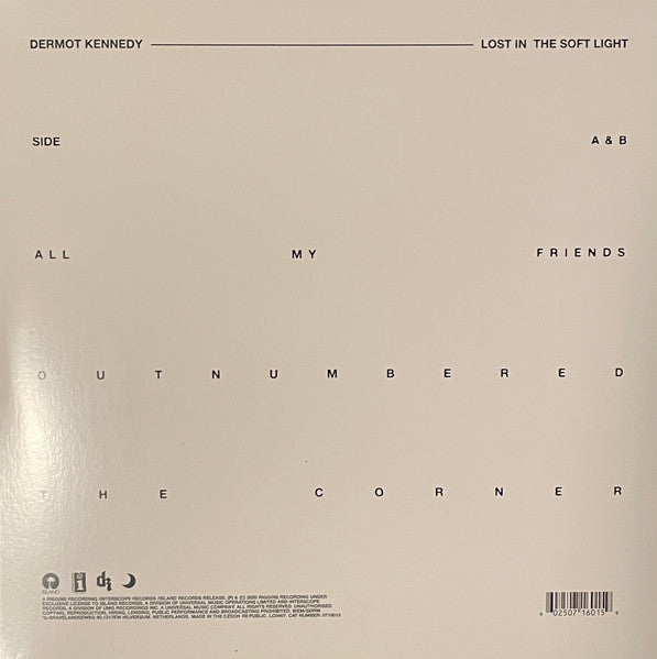 Dermot Kennedy - Lost In The Soft Light (EP, Limited transparent vinyl) (12" Maxi Single)