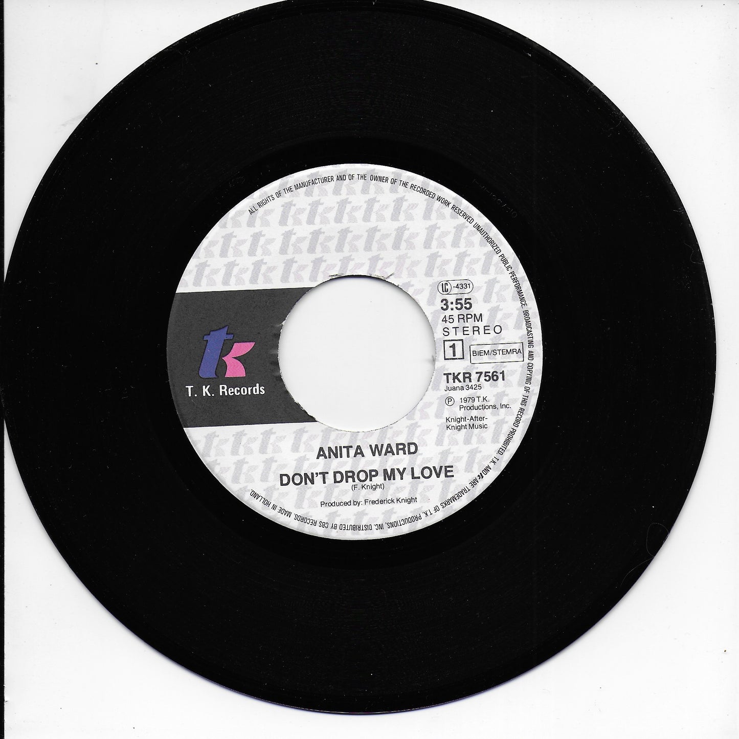 Anita Ward - Don't drop my love