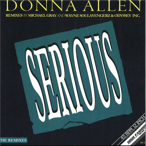 Donna Allen - Serious (The Remixes) (12" Maxi Single)