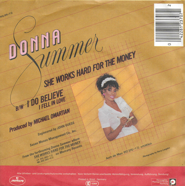 Donna Summer - She works hard for the money (Duitse uitgave)