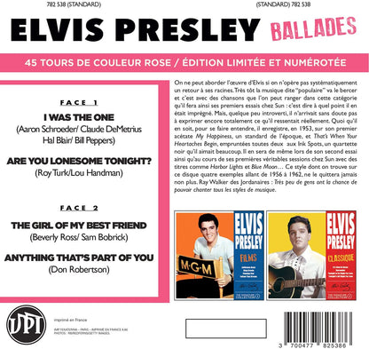 Elvis Presley - Signature collection 5 (Ballades) (Limited pink vinyl)