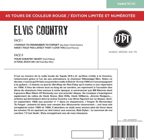 Elvis Presley - Signature collection 9 (Country) (Limited edition, rood vinyl)
