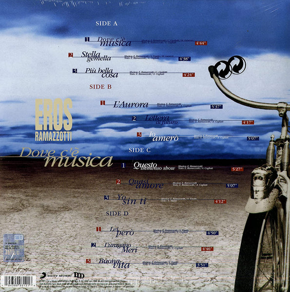 Eros Ramazzotti - Dove C'è Musica (25th Anniversary edition, blue vinyl) (2LP)