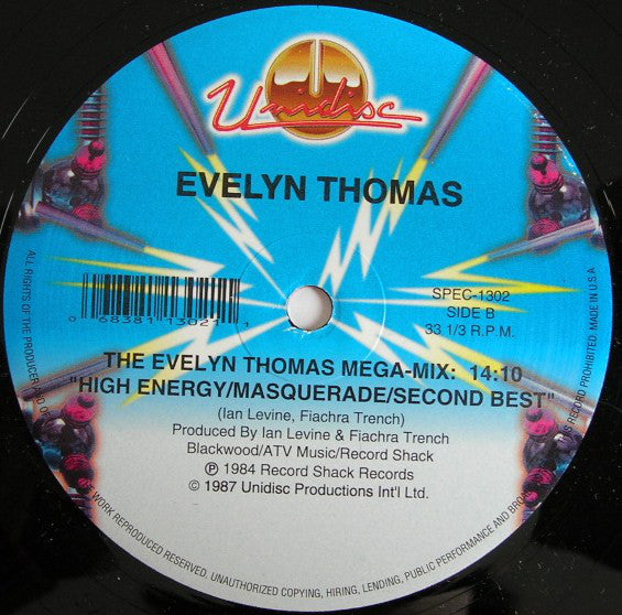 Evelyn Thomas - High energy / Mega-Mix (12" Maxi Single)